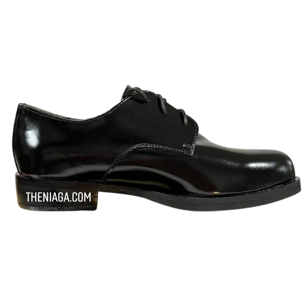 Kasut Kawad Perempuan (Drill Boot) - Kulit, Siap Ladam & Tumit 1.5"