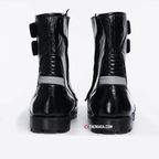 Kasut Motor 4001 8” Kulit Asli, Zip+Velcro & Reflektif