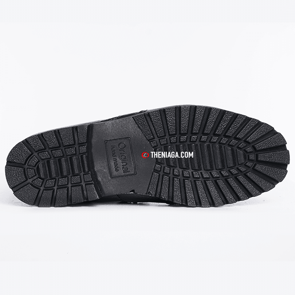 Kasut Motor 4001 8” Kulit Asli, Zip+Velcro & Reflektif