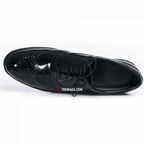 Kasut Pegawai Brogue 15616 - Leather Hitam Formal (Tentera/Polis)