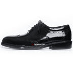 Kasut Pegawai Brogue 15616 - Leather Hitam Formal (Tentera/Polis)