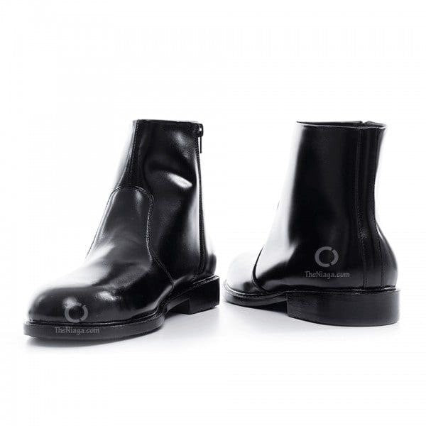 Kasut GD 19901"7 ( Leather & Zip Tepi )