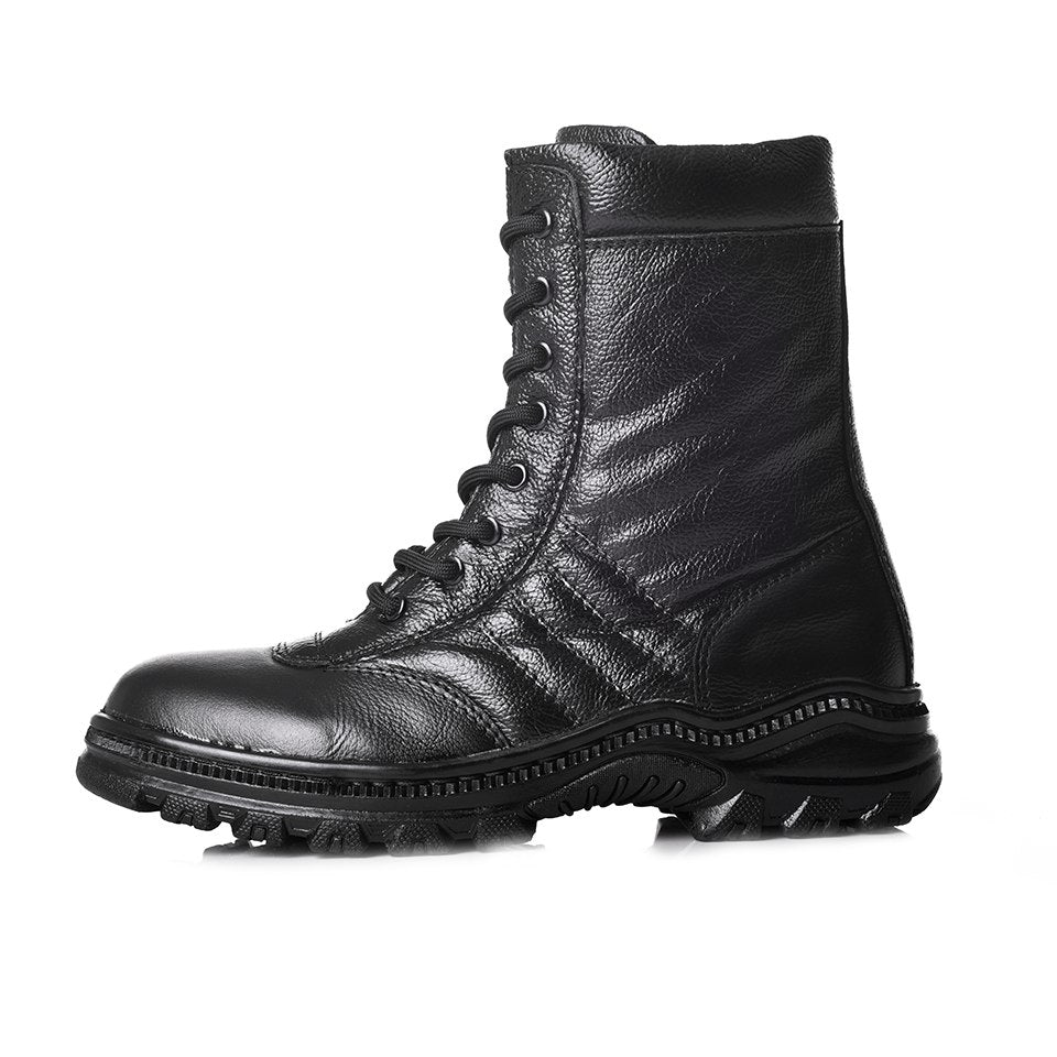 Kasut Taktikal SWAT Kulit  (High-Cut) - Tahan Lasak & Anti-Gelincir