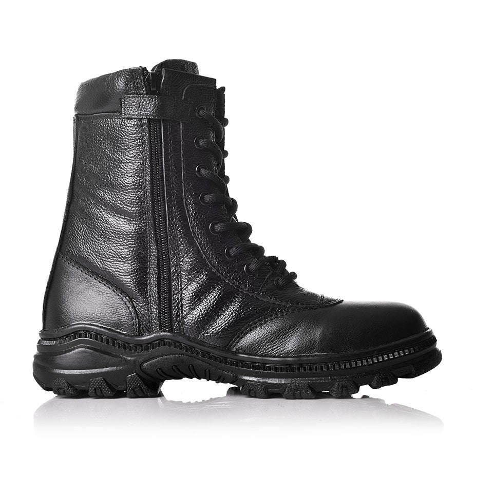 Kasut Taktikal SWAT Kulit  (High-Cut) - Tahan Lasak & Anti-Gelincir