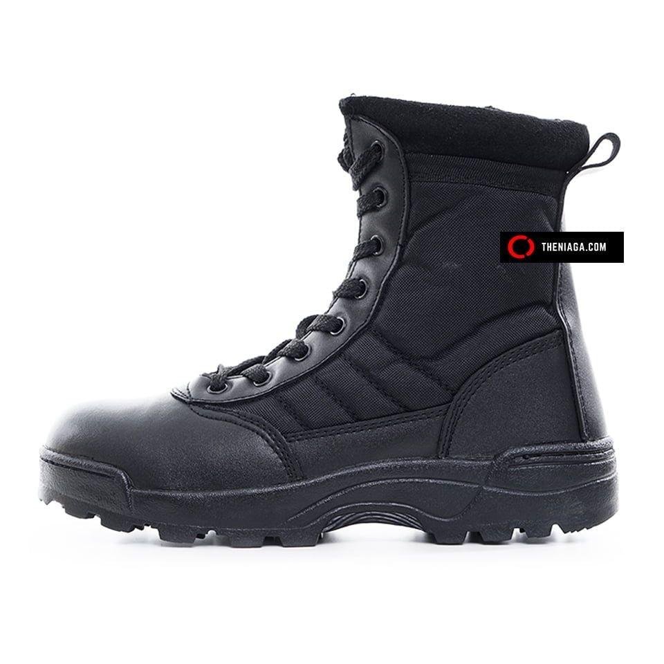 Kasut SWAT (Zip Tepi) | Suede & Oxford (Anti-Gelincir)