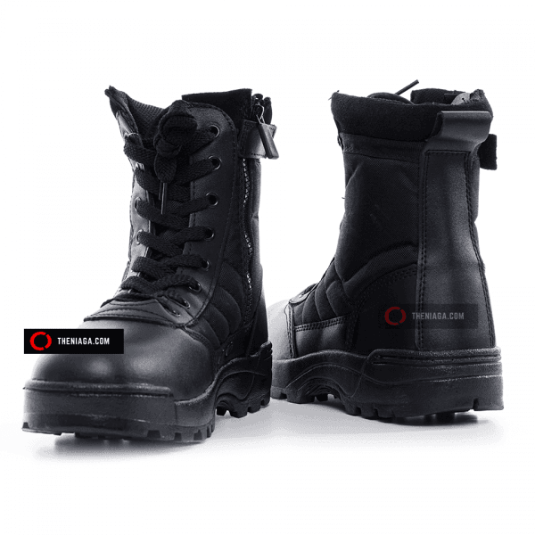 Kasut SWAT (Zip Tepi) | Suede & Oxford (Anti-Gelincir)